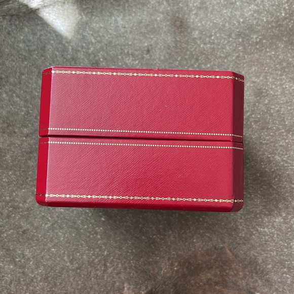 Cartier Red Leather Gold Snap Bracelet Box Gift - Picture 6 of 9